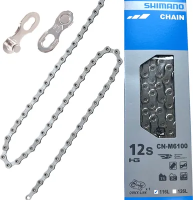 Produktbild von Shimano Fahrrad Kette CN-M6100 Quick Link 12-fach 116 Glieder