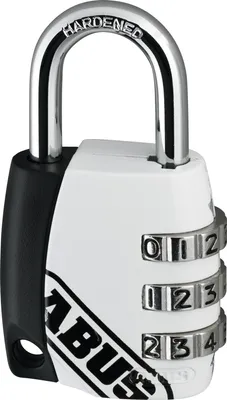 Produktbild von ABUS Zahlenschloss 155/30 Indiv. Code, Zinkdruckguss-Gehäuse Weiß/Schwarz