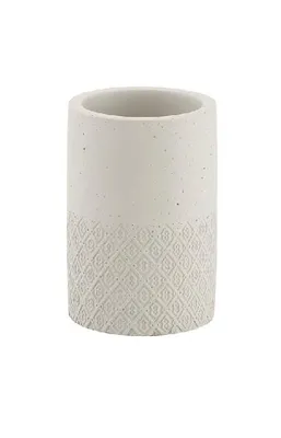 Image de Sapho Gedy Accessoires de salle de bains - Pot à brosse à dents et à dentifrice, ciment 4998