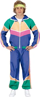 Produktbild von Kostüm Outfit Sportler Trainingsanzug DISCO 80er Größe M