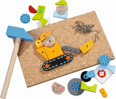 Produktbild von HABA Nagelspiel Im Einsatz 27-teilig 002369