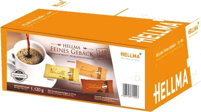 Produktbild von Hellma Kekse Feines Gebäck 3er Mix Karamell, Vanille, Schokolade 200 Stk