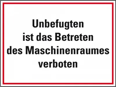 Produktbild von Dreifke® Aufkleber I Hinweisschild Unbefugten ist das Betreten..., Folie, sel...