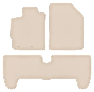 Obrázok produktu pre Velúrové autokoberce pre: Toyota Yaris II 2005-2011 (hatchback) – sada 4 ks, béžové, na mieru – Wielganizator FORTUNA