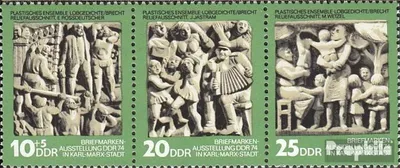Produktbild von Briefmarken DDR 1974 Mi WZd305 (kompl.Ausgabe) (Dreierstreifen mit 1988-1990) postfrisch Tag der Philatelisten