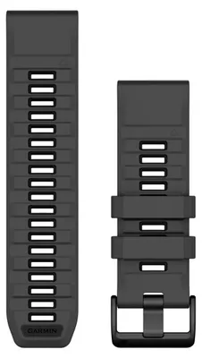 Produktbild von Garmin Quickfit® 26 Silikonarmband Silber Silber One Size