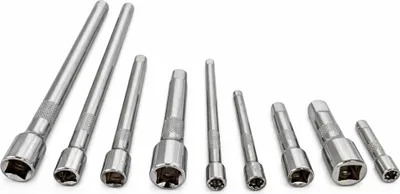 Immagine prodotto di Set di prolunghe per chiavi a bussola e cricchetti, estensioni, raccordi per auto e industriali, 9 pezzi Gebo Tools