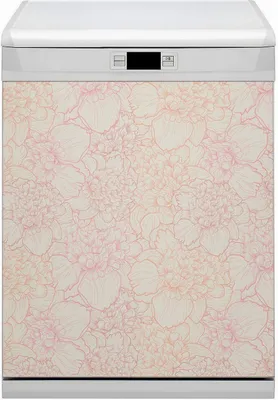 Produktbild von Geschirrspüle Magnet für Spülmaschine Magnetmatte Küche Magnete  Dekorative 60x80 cm  - Pfingstrosen rosa