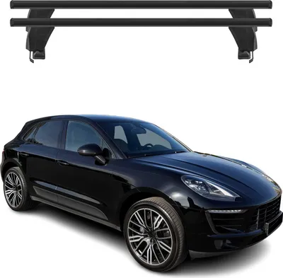 Image de Menabo Barres de toit Transversales pour Porsche Macan 2013-2018 Noir T†V 2x