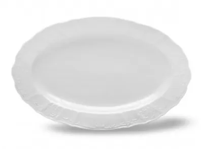 Produktbild von Thun 1794 Ovale Schale, 36 cm, weiß, Bernadotte, Tschechisches Porzellan, Thun