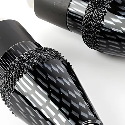 Produktbild von Lenkerendengewichte STR8 Carbon Optik konisch 22 mm Vibrationsdämpfer