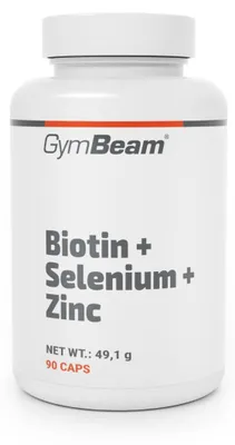 Produktbild von GymBeam - Biotin + Selen + Zink, 90 Kapseln