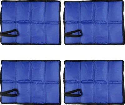 Produktbild von Famanu Sitzkissen Outdoor 4 Stück - Faltbare Thermo Sitzunterlage Blau