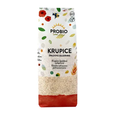 Obrázek produktu pro Krupice špaldová celozrnná BIO 400 g PROBIO