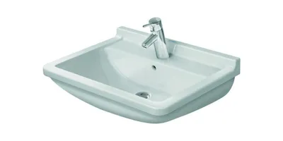 Produktbild von Waschtisch STARCK 3 m ÜL HLB 1 Hahnloch 600x450mm weiß WG 600 x 450 mm weiß