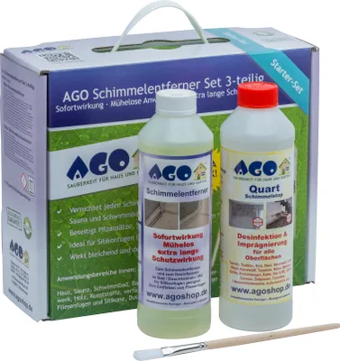 Produktbild von AGO Schimmelentferner - Set 3 tlg. - extra stark und nachhaltig