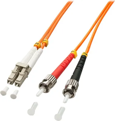 Produktbild von LINDY LWL-Duplexkabel LC/ST OM2 2m 50/125æm Multimode