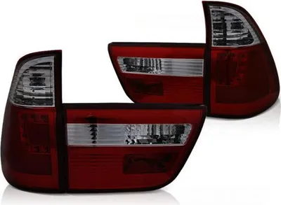 Produktbild von LED Lightbar Rückleuchten für BMW X5 E53 Bj. 99-03 Rot/Smoke