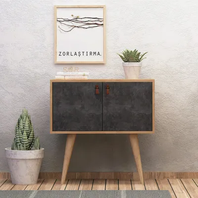 Produktbild von Skye Decor, Dencia, Konsole, Eiche, 100 % MELAMINBESCHICHTETE SPANPLATTEN, 80 x 80 x 80 cm