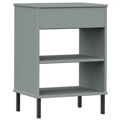 Produktbild von Konsolenschrank OSLO mit Metallbeinen Grau Massivholz Kiefer