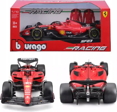 Zdjęcie produktu dla BBURAGO Ferrari F1 SF-23 1:18 Leclerc 23, Model samochodu sportowego, Wstępnie zmontowany, 1:18, Ferrari F1 SF-23, Każda płeć, Metal, Plastik