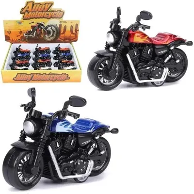 Zdjęcie produktu dla Metalowy motocykl z napędem - różne kolory