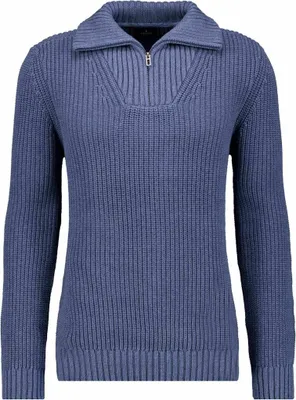 Ragman Troyer Strickpullover in blau