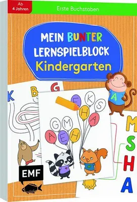Immagine prodotto di Mein bunter Lernspielblock - Kindergarten: Erste Buchstaben