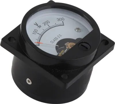 Produktbild von Round Voltmeter,Round Panel Meter,Analog Dial Panel Meter,Voltmeter SO‑45,ABS Voltage Meter,Voltmeter Gauge Tool