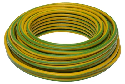 Image de Câble électrique HO7V-U 2,5mm2 vert-jaune 10m