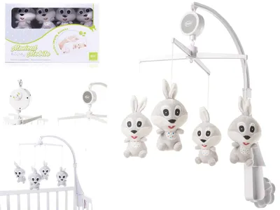 Produktbild von Micoland Musik Mobile Spieluhr zum Aufziehen Rabbit mit großen Figuren