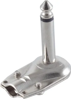 Image de S/CONN maximum connectivity prise jack mono 6,3mm, version coudée, métal (50610-WM)