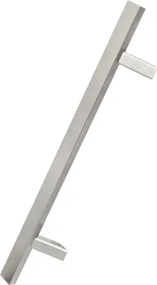 Productafbeelding van KOTARBAU® Buitendeurbeslag eenzijdige huisdeurgreep van roestvrij staal INOX 45 graden 600 x 800 mm