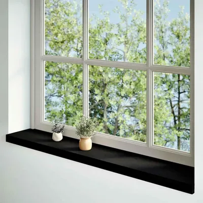 Produktbild von vidaXL Fensterbänke 2 Stk. Dunkelbraun 110x20x2 cm Massivholz Eiche