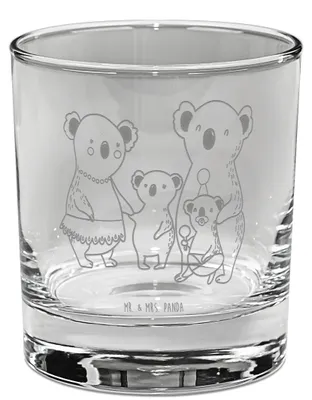 Produktbild von Mr. & Mrs. Panda Tumbler Koala Familie - Transparent - Geschenk, Kinder, Whisky, Mama, Whiskyglas, Whiskeyglas, Family, Opa, Koalas, Papa, Glas, Whiskey