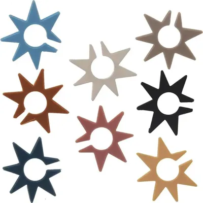 Immagine prodotto di ORION Distintivo per stelle di bicchieri 8 pezzi, silicone ORION 832909