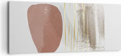 Produktbild von Bild auf Leinwand - Leinwandbild - Einteilig - Abstraktion Boho Stück - 120x50cm - Wand Bild - Wanddeko - Wandbilder - Leinwanddruck - Bilder - Wanddekoration - Leinwand bilder - AB120x50-4811