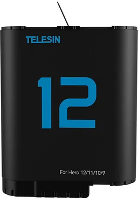 Immagine prodotto di Batteria al litio Telesin per Gopro Hero 12/11/10/9 (Blu)