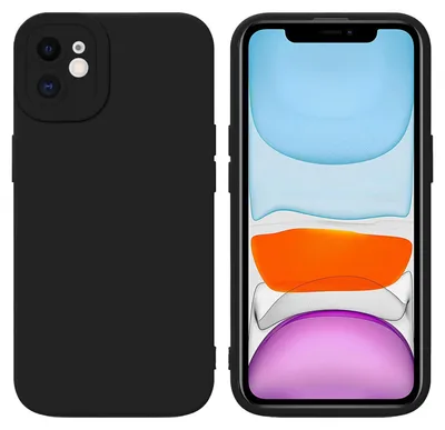 Produktbild von Cadorabo Hülle für Apple iPhone 12 Schutz Hülle in Schwarz TPU Silikon Etui Case Handyhülle