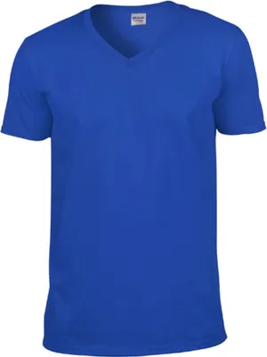 Produktbild von Gildan 64V00 | Softstyle V-Neck Herren T-Shirt - Farbe: Royal - Größe: 3XL