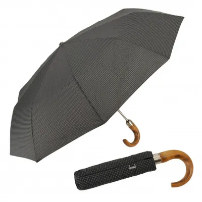 Zdjęcie produktu dla doppler kieszonkowy parasol Fiber Gents z nadrukiem Magic Mini Strong czarny/szary czarny wielokolorowy