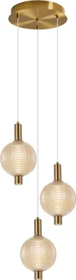 Zdjęcie produktu dla Lampa wisząca LED LENTI złota 18W Ciepła biel 1340lm metal wym:133x35x35cm IP20 Italux