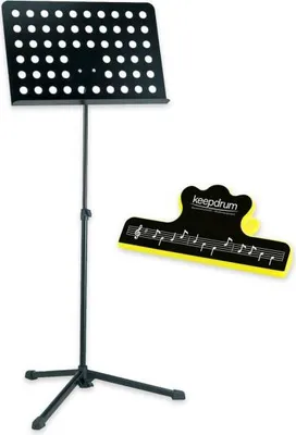 Produktbild von K-M Notenpult 12179 Orchester Notenständer mit Notenklammer