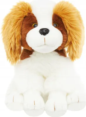Produktbild von Plüschhund sitzend weiß braun