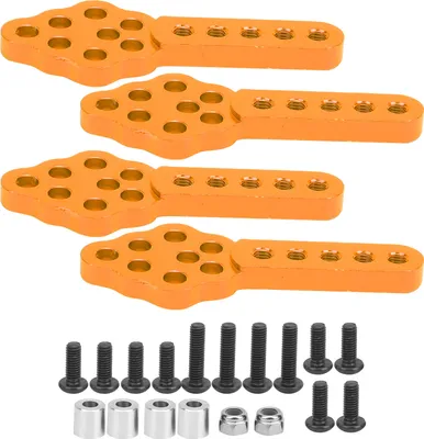 Produktbild von 4pcs/Set RC -Autodämpfungsmontage -Basisplatte Winkelhöhe für 1/10 Crawlerorange einstellbar
