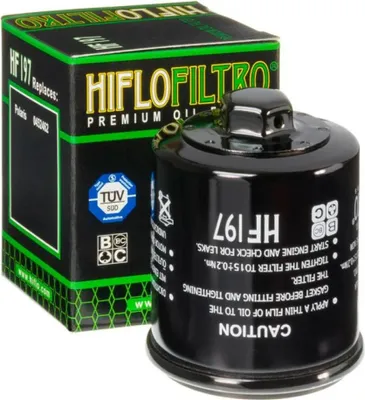 Produktbild von Hiflo Ölfilter HF197 für Aeon Cobra Crossland Cube Elite 350 / Hyosung GD GV MS3 / PGO G-Max T-Rex X-Hot / Polaris Phoen