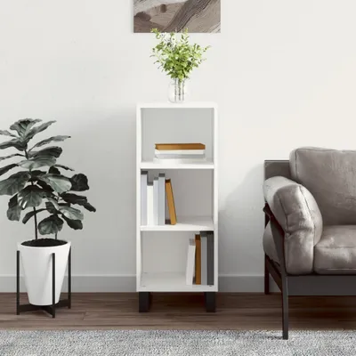 Produktbild von [Home] Sideboard Weiß 34,5x32,5x90 cm Holzwerkstoff , Neue Mode 2024 im häuslichen Leben