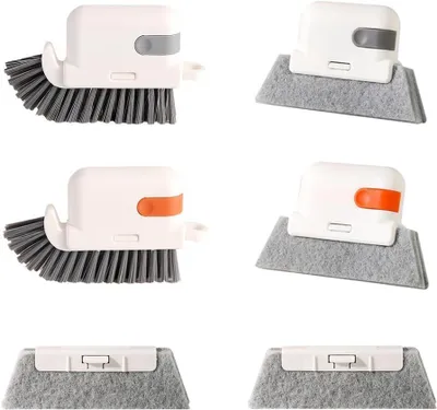 6-teiliges Reinigungsbürsten-Set – Schrubber, Schwammbürsten, Ersatzköpfe