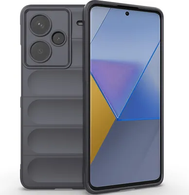 Produktbild von Handyhülle für Xiaomi Redmi Note 13 Pro+ Weich TPU Silikon Stossfest Anti-rutsch Hülle Dunkelgrau