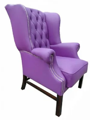 Zdjęcie produktu dla Fotel z podłokietnikami Chesterfield, fotel skórzany, fotel z tkaniny, skórzana kanapa, sofa – TOWAR Z MAGAZYNU!